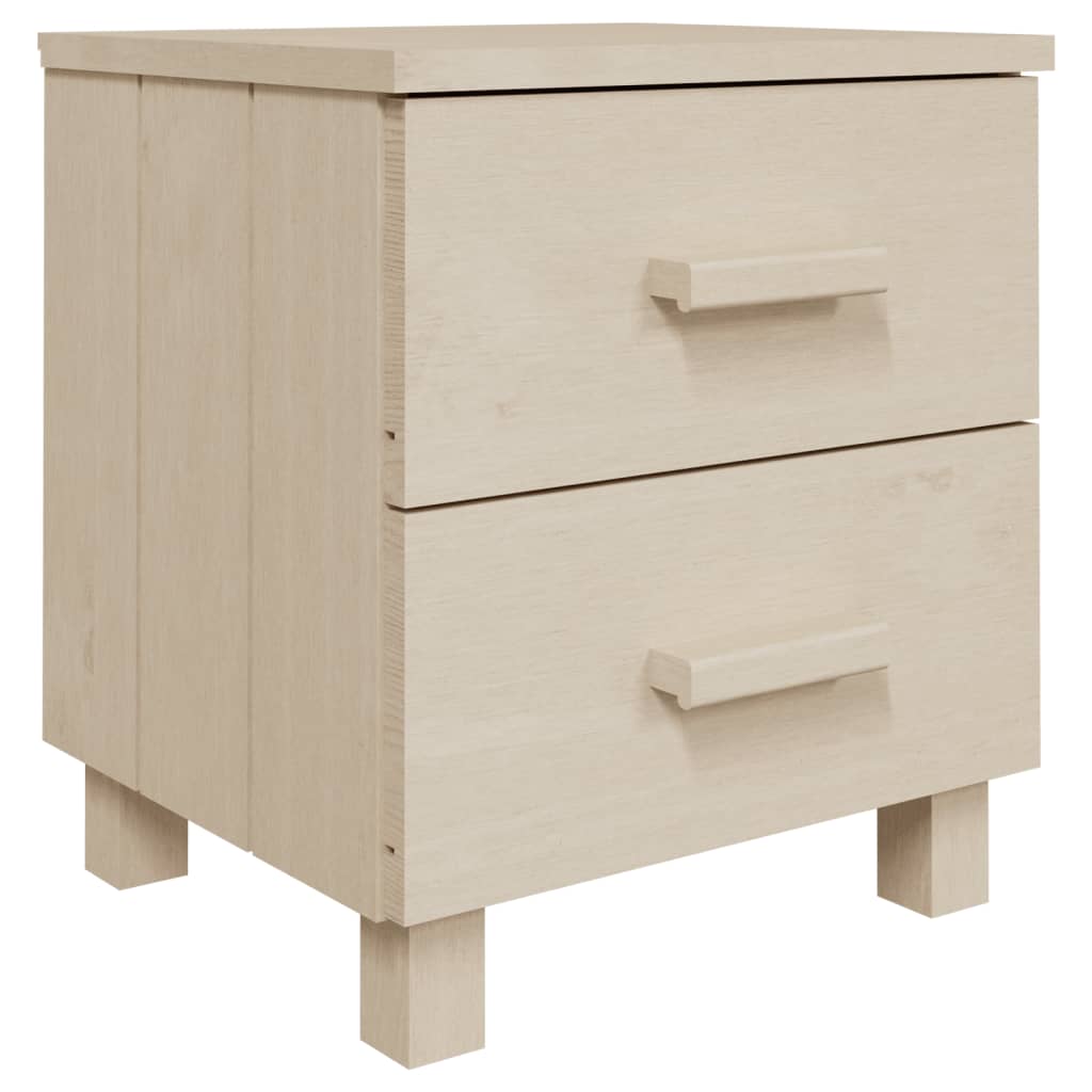 Mesas cabeceira 2pcs hamar 40x35x44,5 pinho maciço castanho-mel