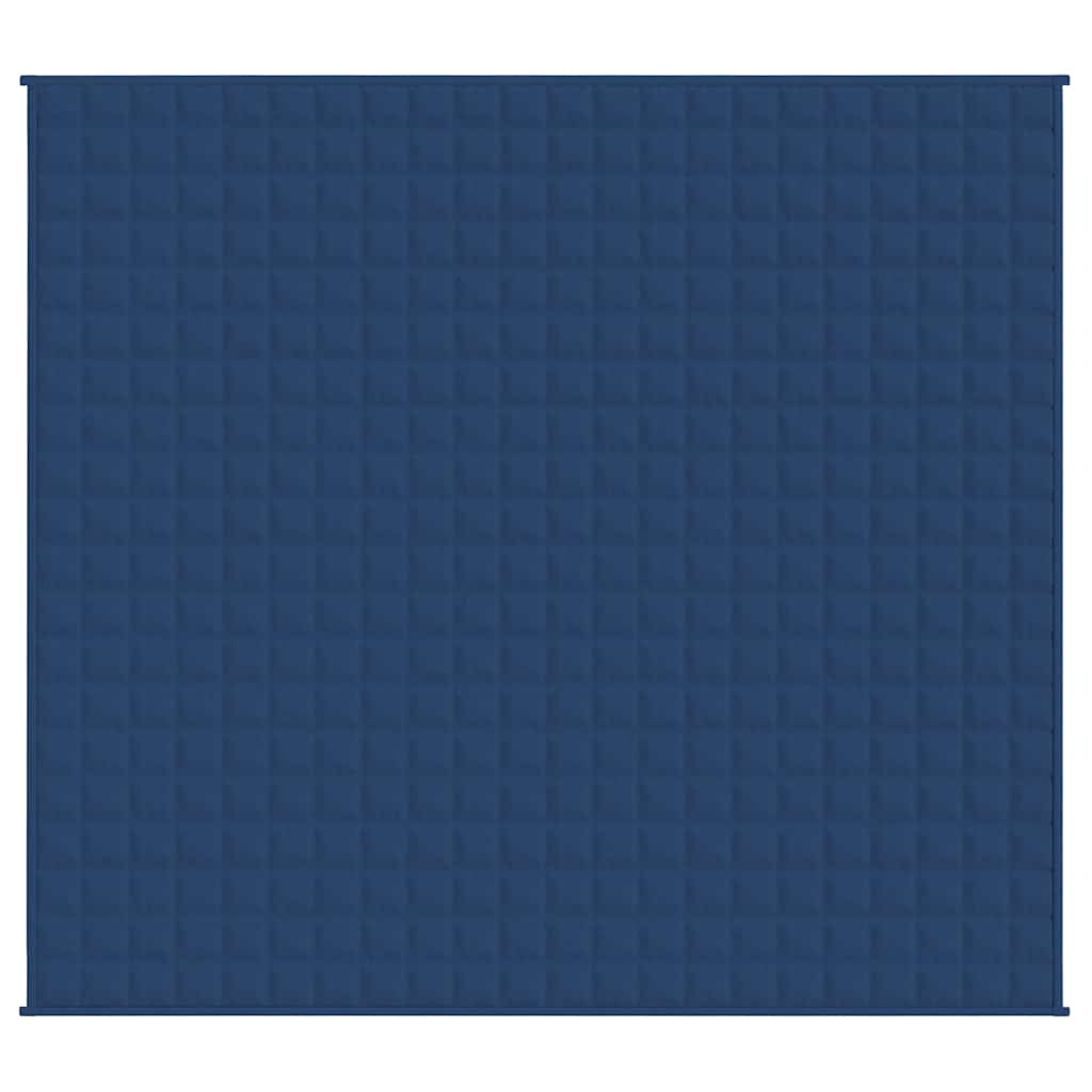 Manta pesada 15 kg 220x235 cm tecido azul