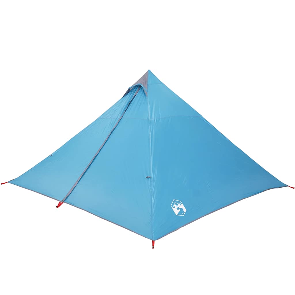 Tenda familiar tipi para 7 pessoas impermeável azul