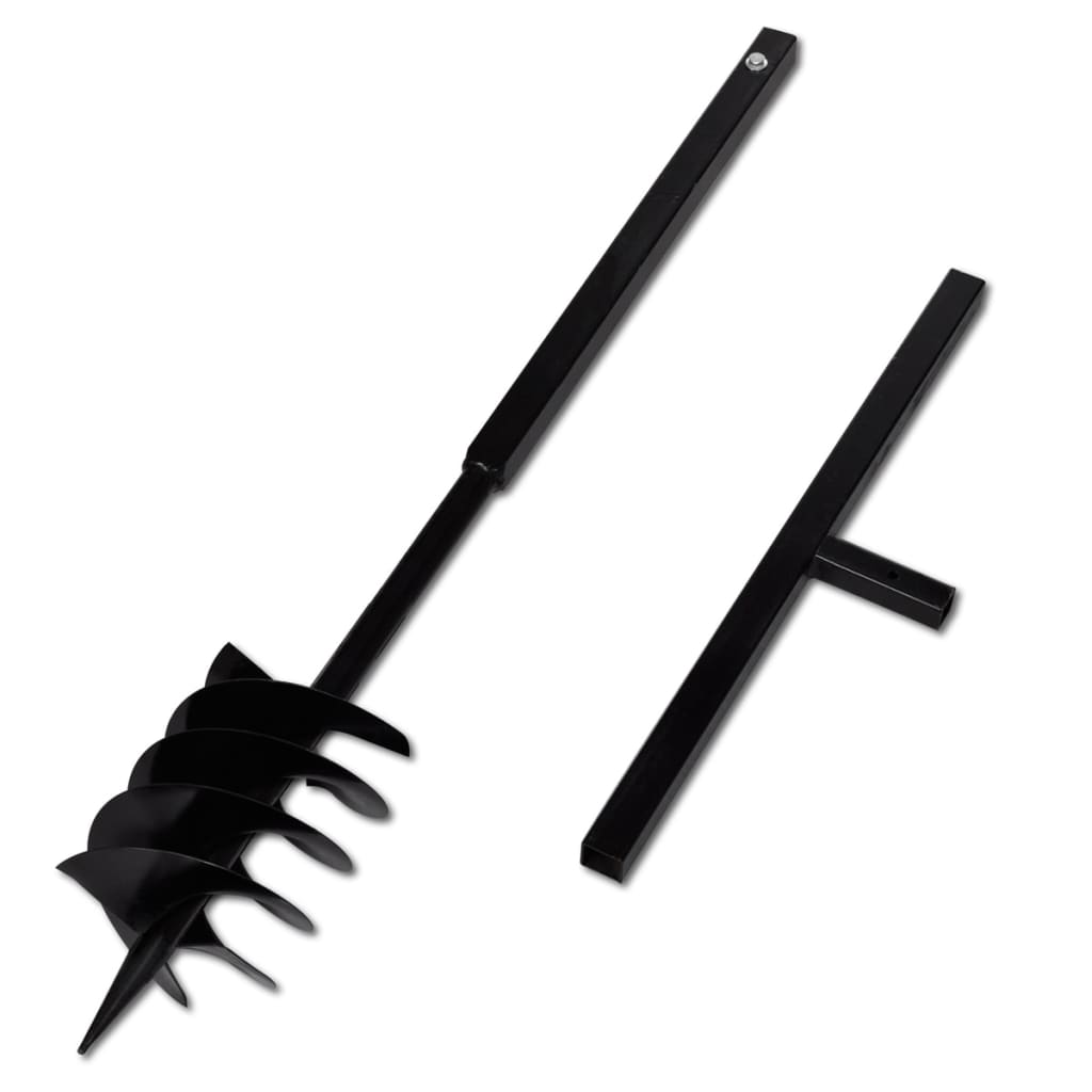 Broca terreno manuseado handle bit 180 mm com 3 espirais de aço pretos
