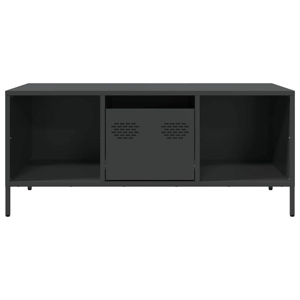 Mesa de centro 101,5x50x43,5 cm aço laminado a frio preto