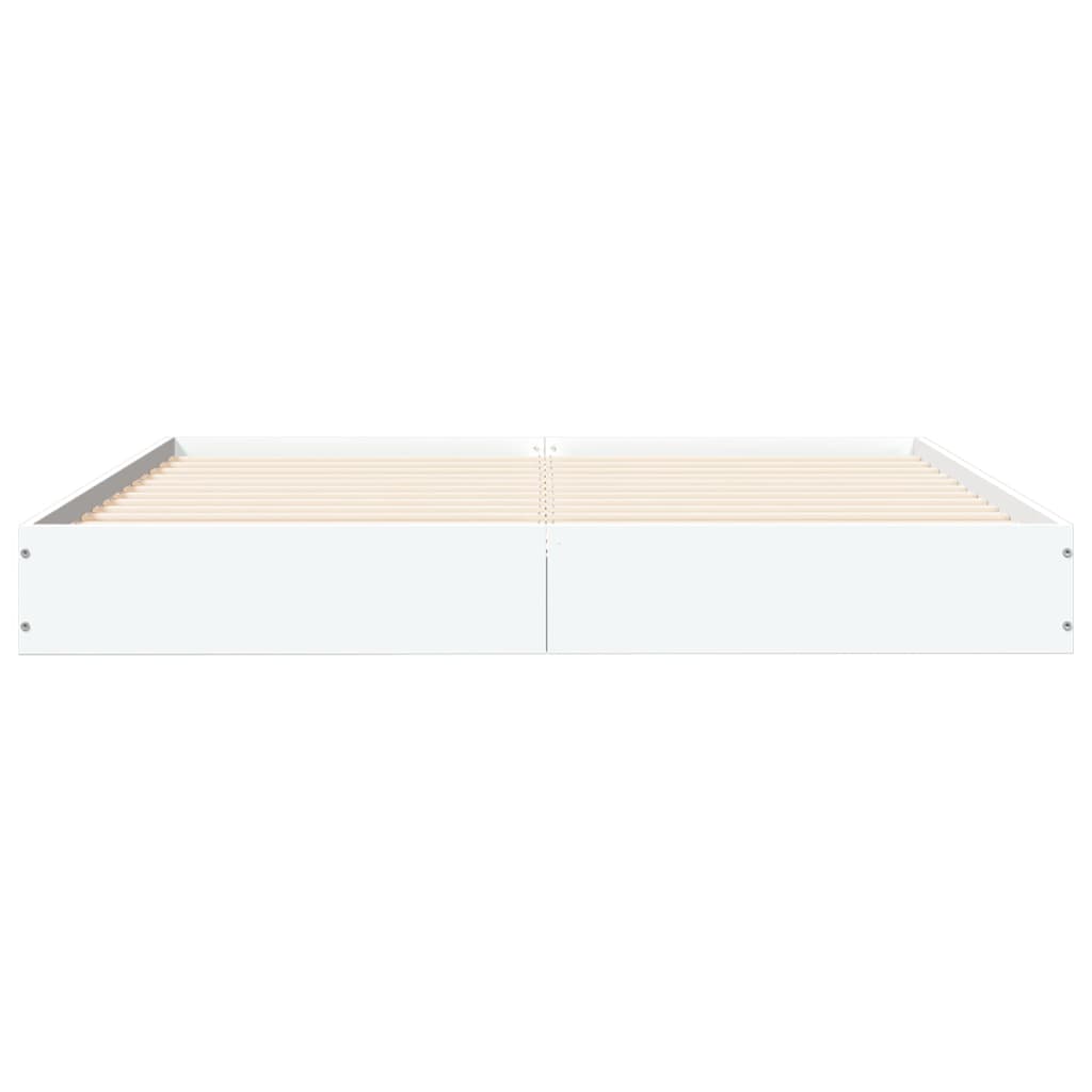 Estrutura de cama 135x190 cm derivados de madeira branco
