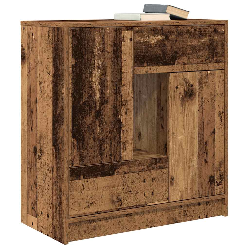 Aparador c/ gavetas e portas 70,5x34x74,5 cm madeira velha