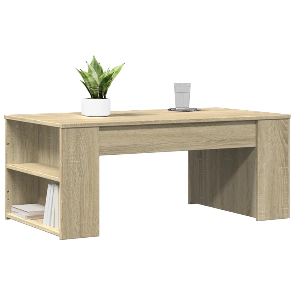 Mesa de centro 102x55x42 cm madeira processada carvalho sonoma