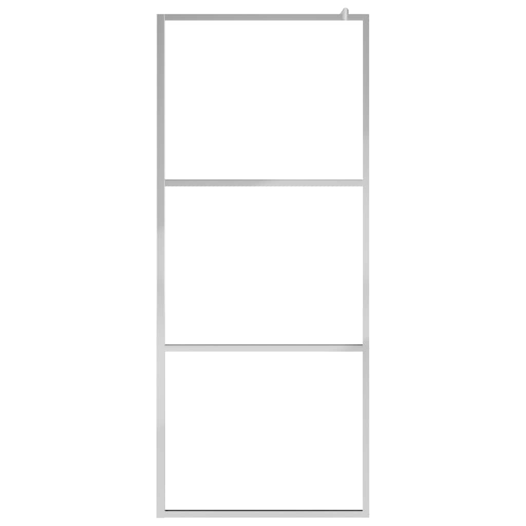 Divisória de chuveiro 115x195 cm vidro transparente esg