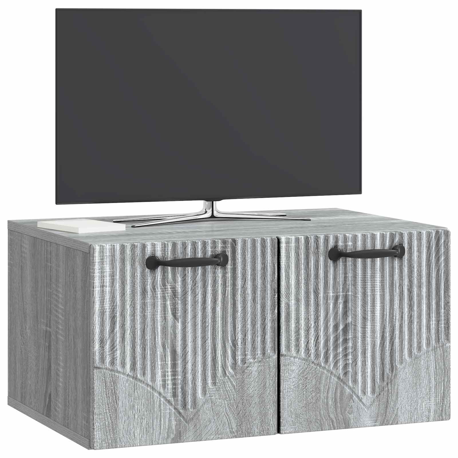 Gabinete de TV de parede sonoma cinzento 59,5 x 41 x 30 cm