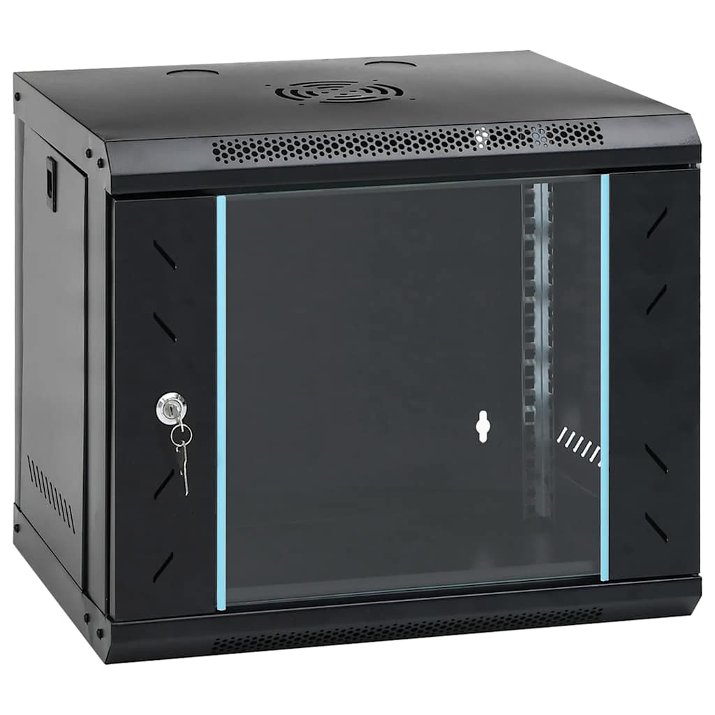Armário de rede de parede 9u 19" ip20 53x40x45 cm