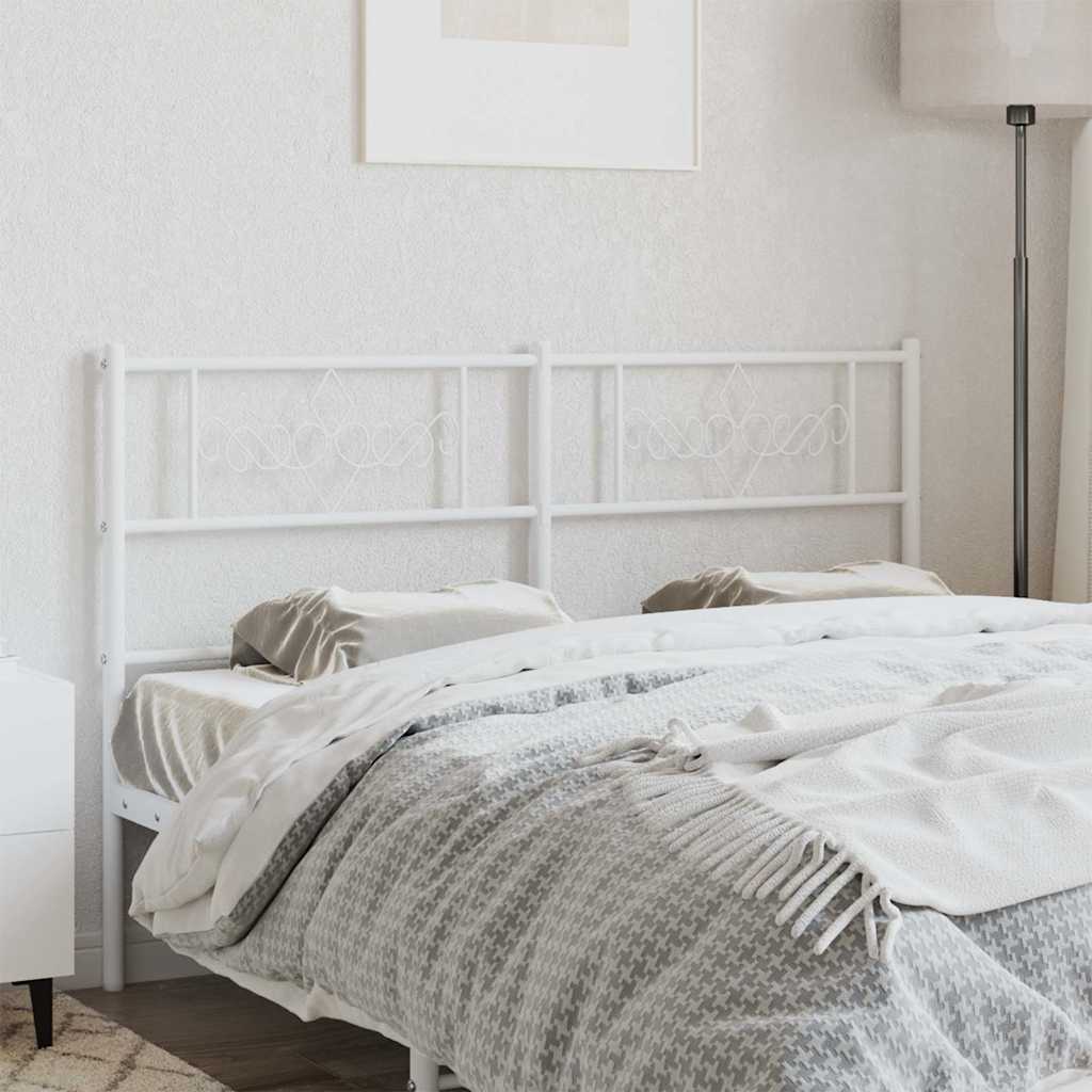 Cabeceira de substituição 120 cm metal branco