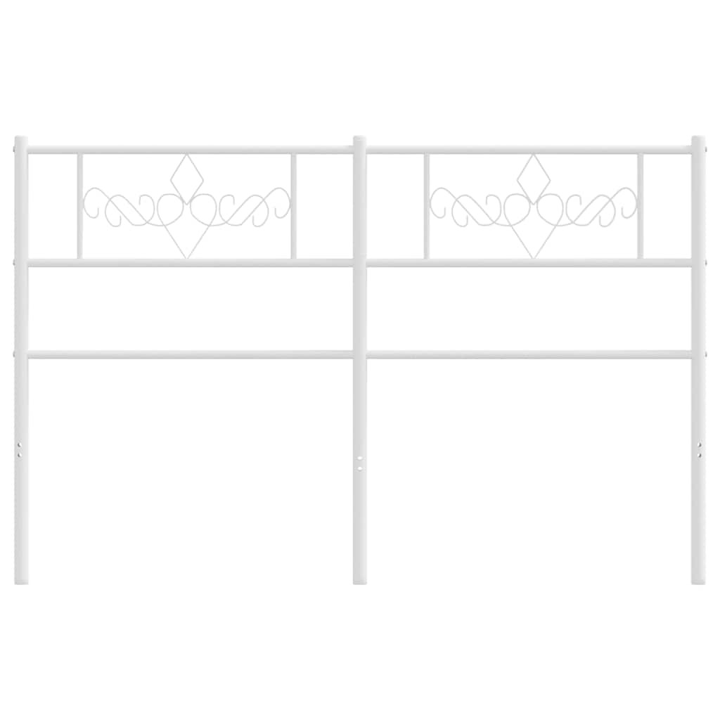 Cabeceira de substituição 120 cm metal branco