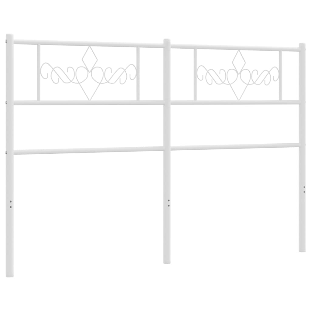Cabeceira de substituição 120 cm metal branco