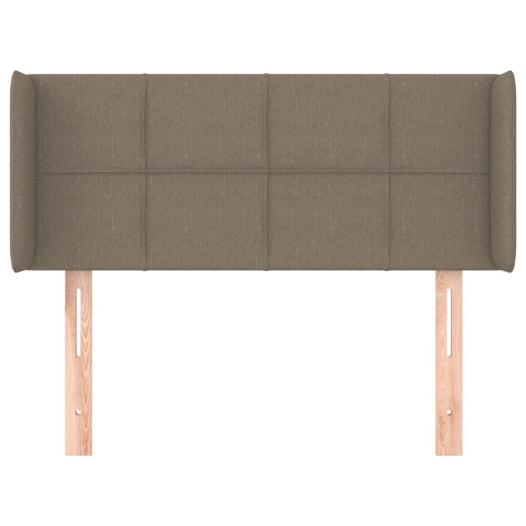 Cabeceira cama abas tecido 83x16x78/88 cm cinzento-acastanhado