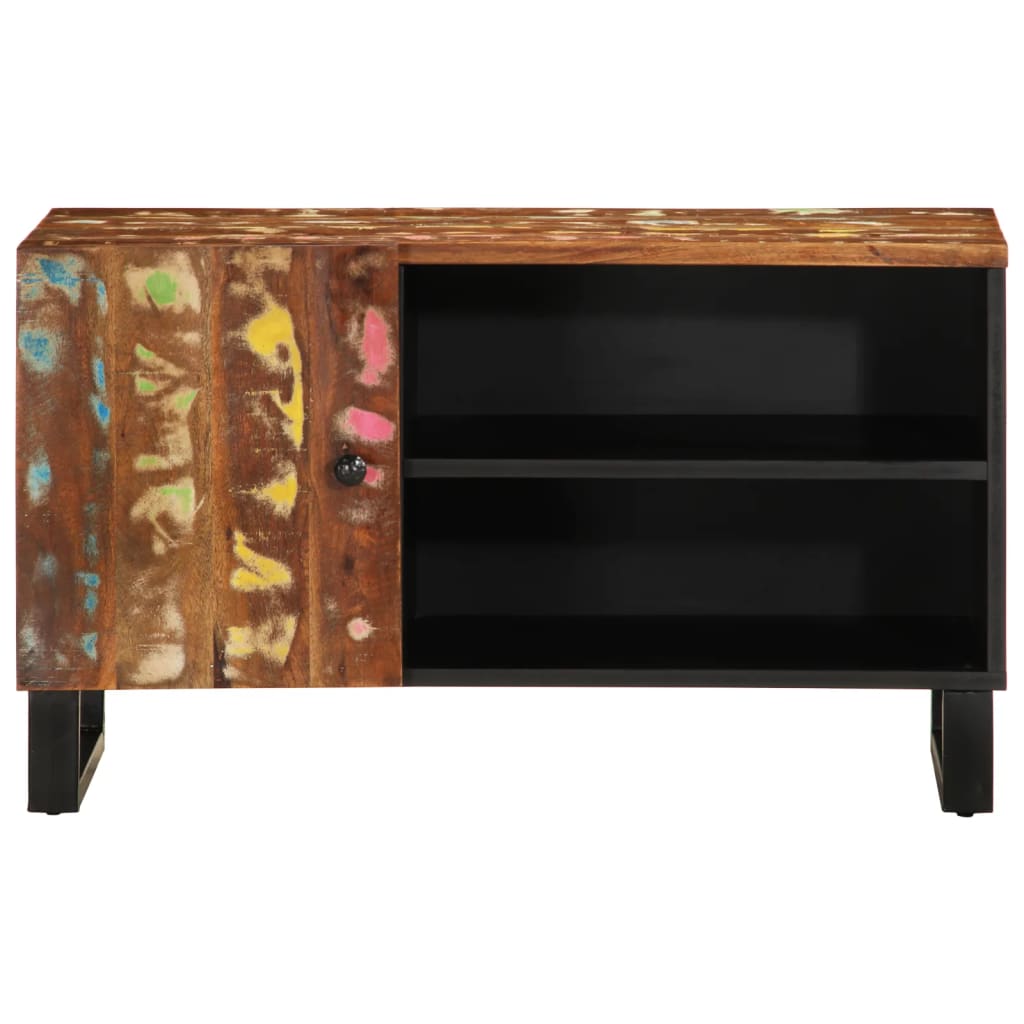 Móvel de TV 80x33x46 cm madeira recuperada/derivados madeira