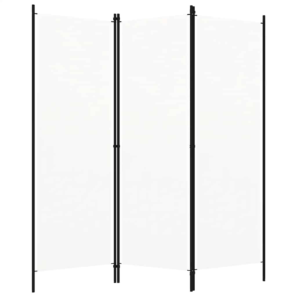 Divisória de quarto com 3 painéis 150x180 cm branco