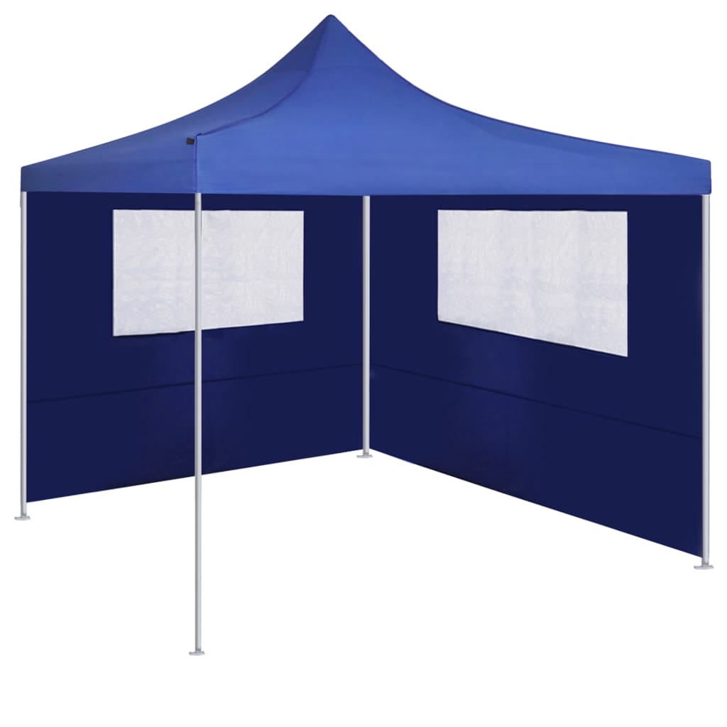 Paredes laterais para gazebo com janelas 4x2 azul