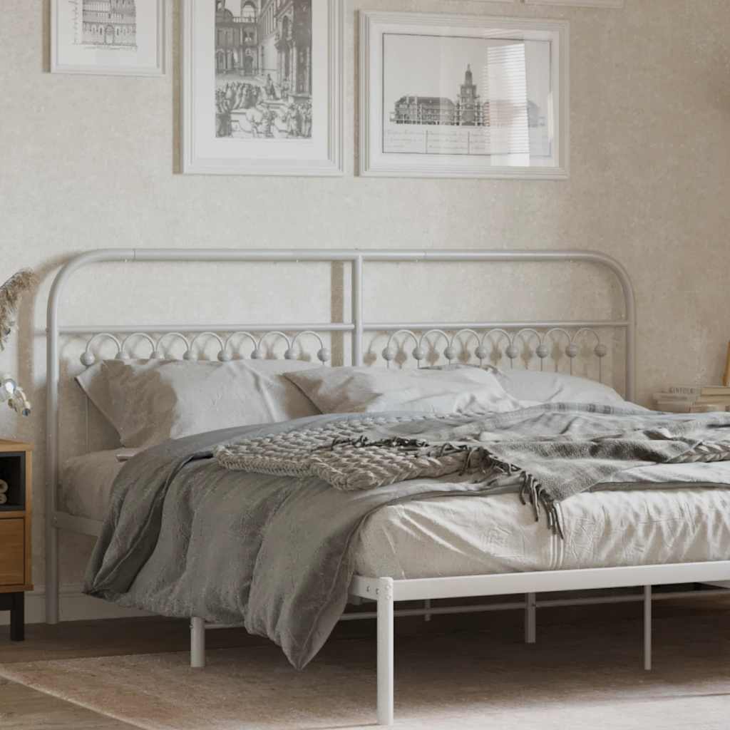 Cabeceira de substituição 180 cm metal branco