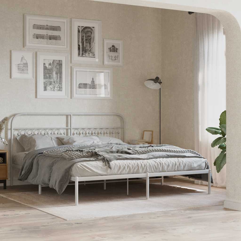 Cabeceira de substituição 180 cm metal branco