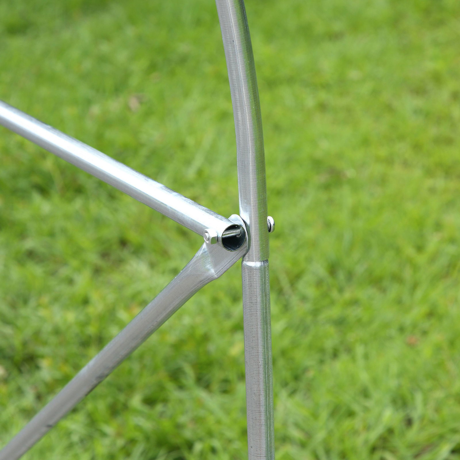 Estufa tipo túnel 400x200x200cm estufa de jardim com portas enroláveis e 6 janelas cobertura de PE 140 g/m² estrutura de metal para cultivo de plantas verduras branco
