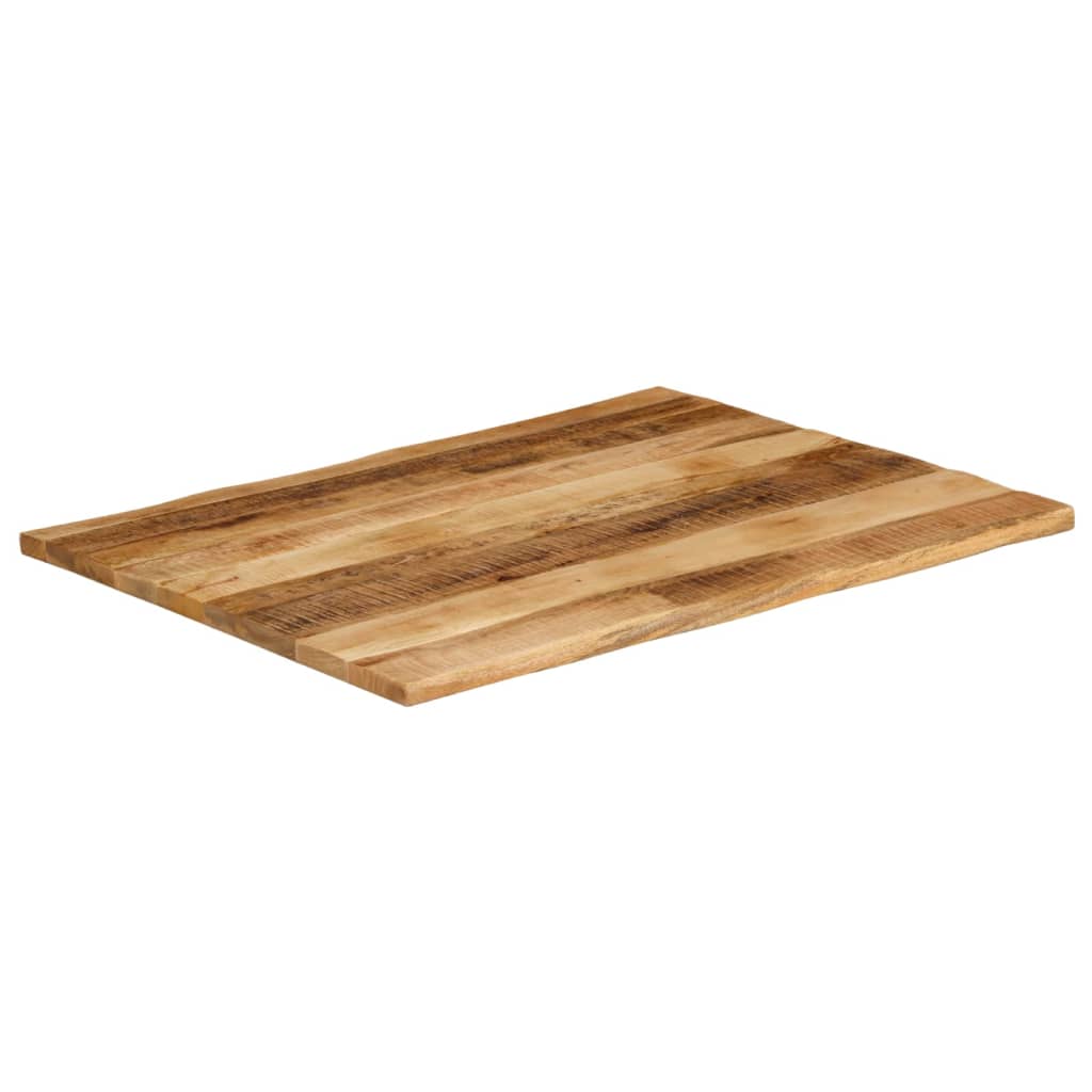 Tampo de mesa c/ borda viva 90x80x3,8cm mangueira áspera maciça