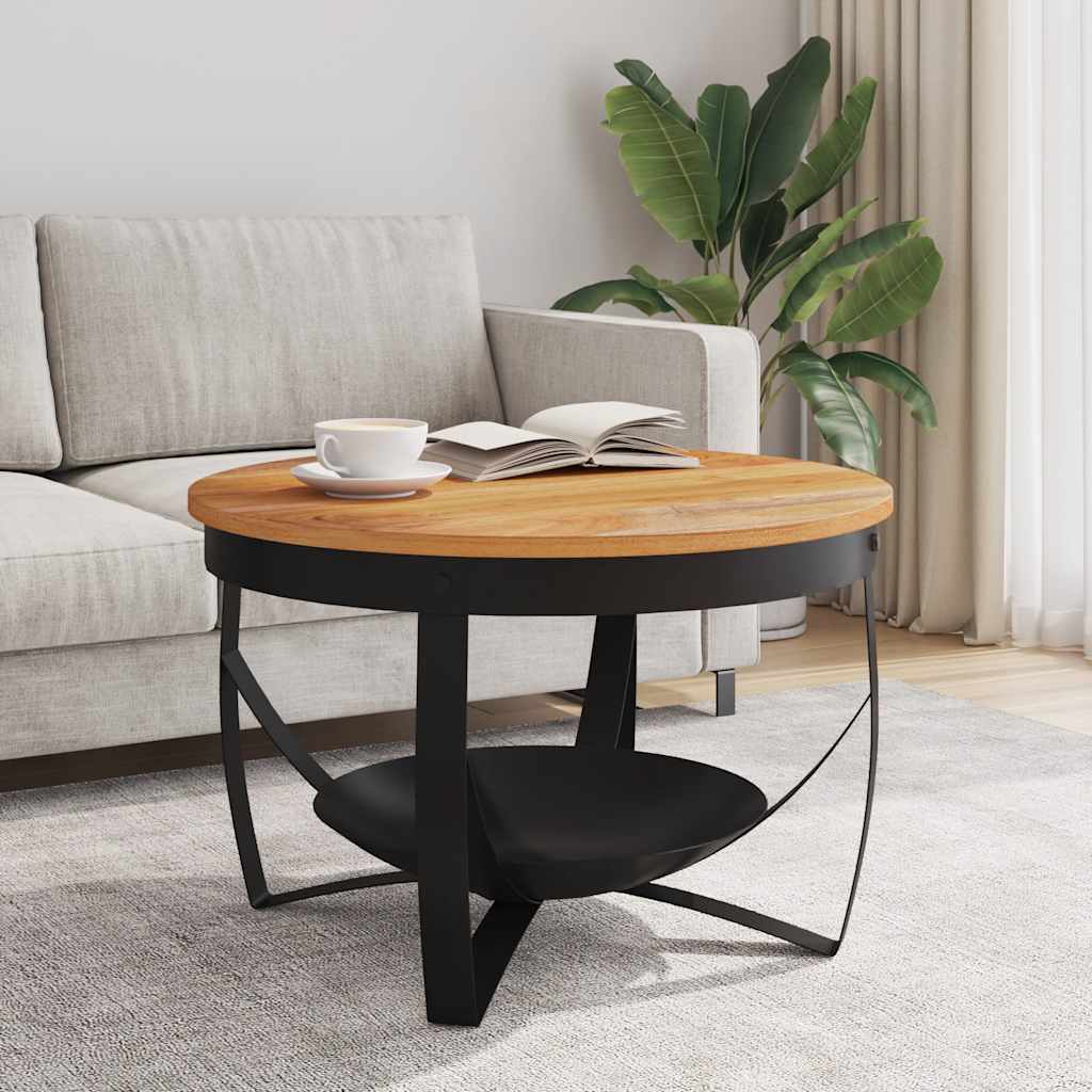 Mesa de centro ø68x43 cm madeira de acácia maciça
