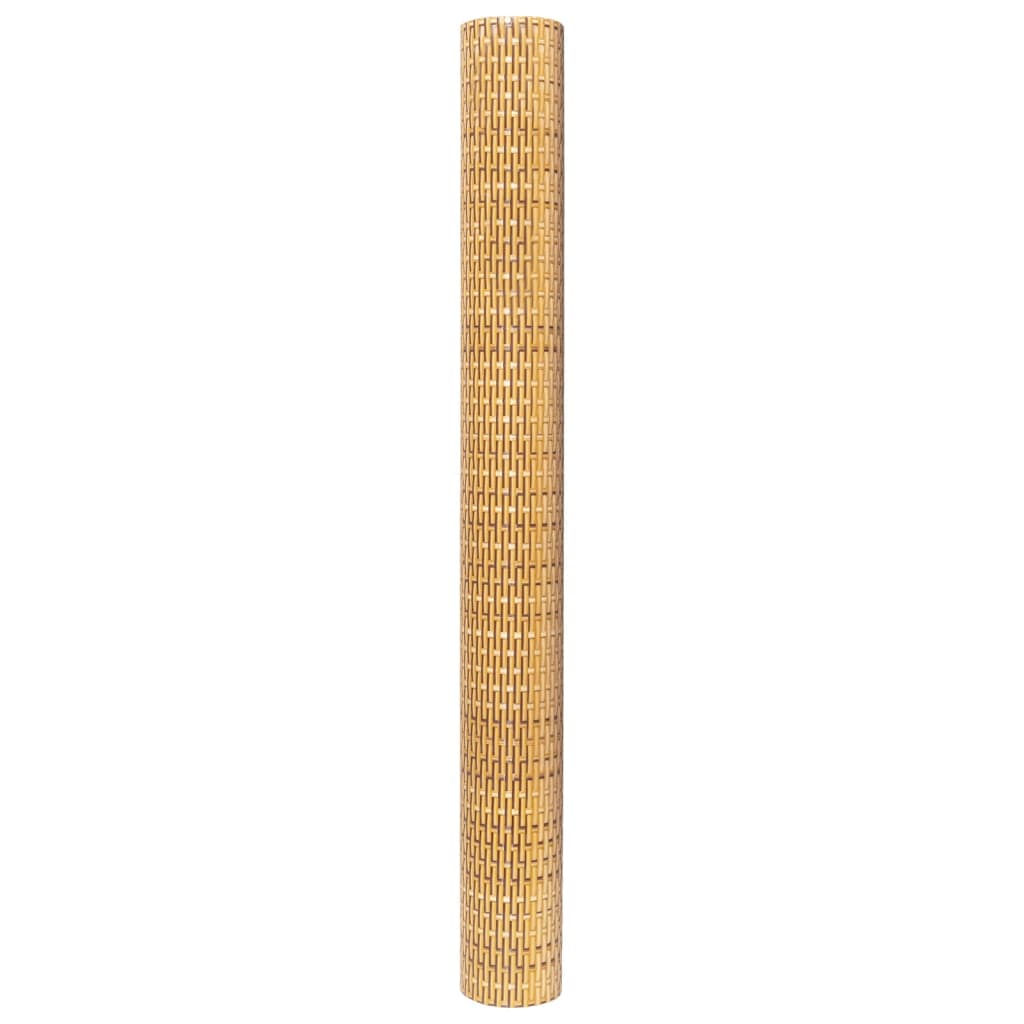 Tela de varanda 300x80 cm vime PE castanho-claro