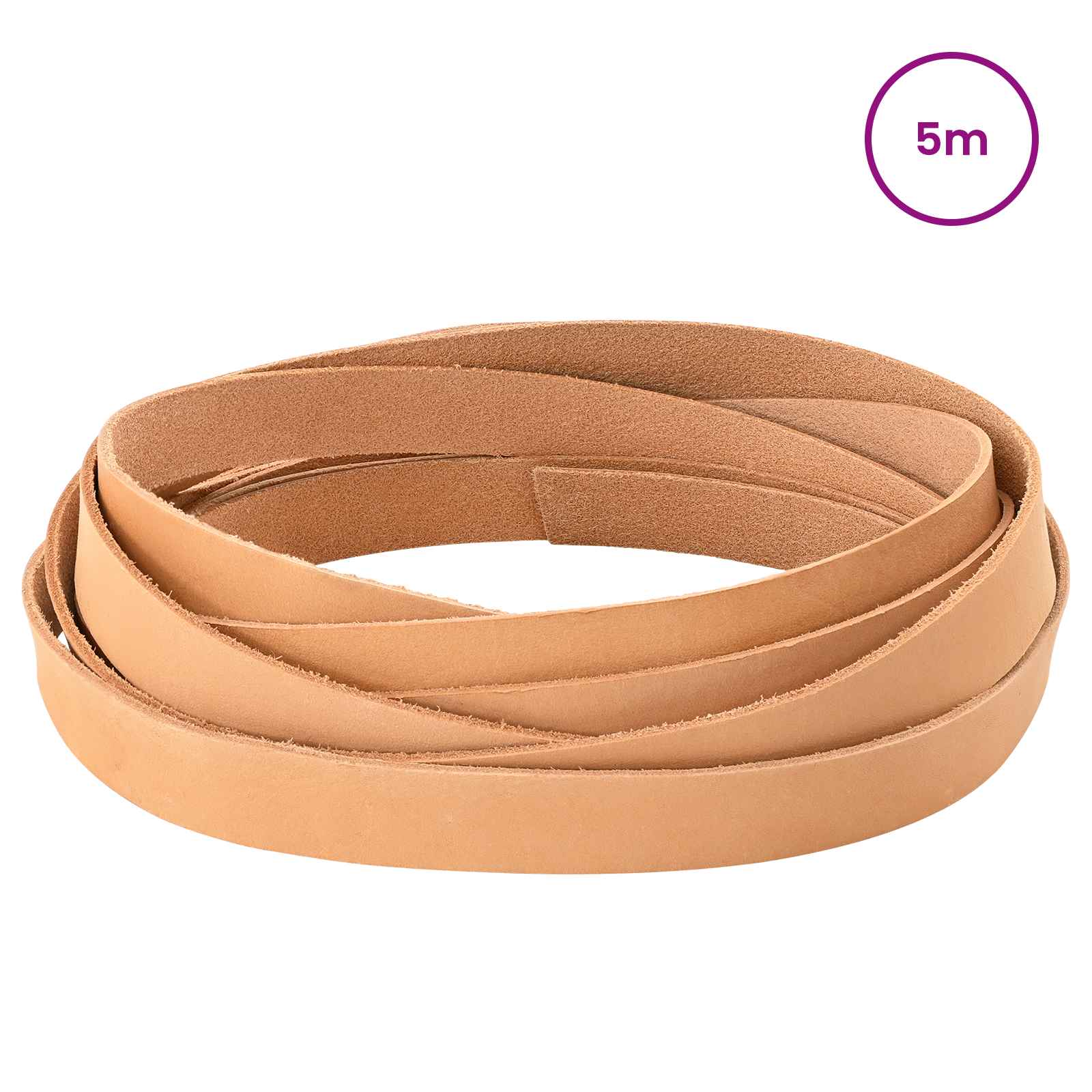Pulseira de couro marrom claro 500 x 1 cm couro