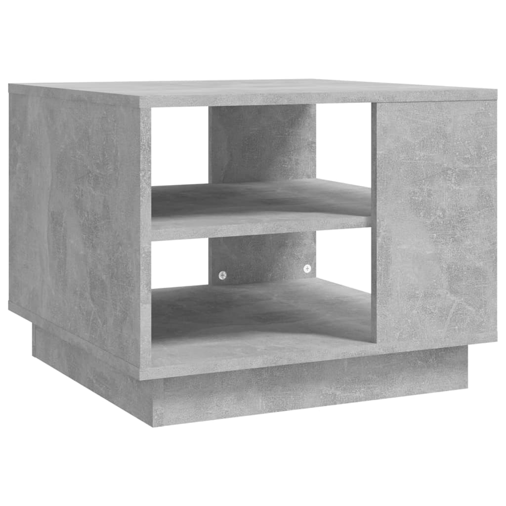 Mesa de centro 55x55x43 cm derivados de madeira cinza cimento