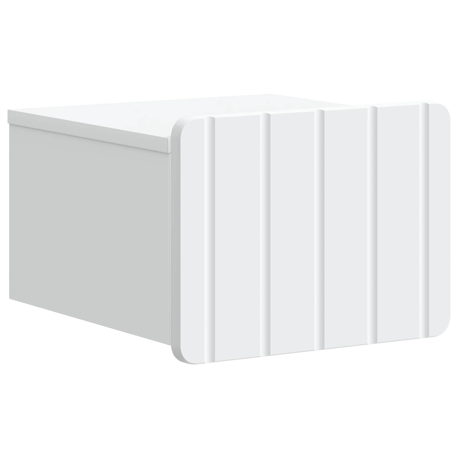 Gabinete de canto montado na parede branco 33 x 34,5 x 24 cm