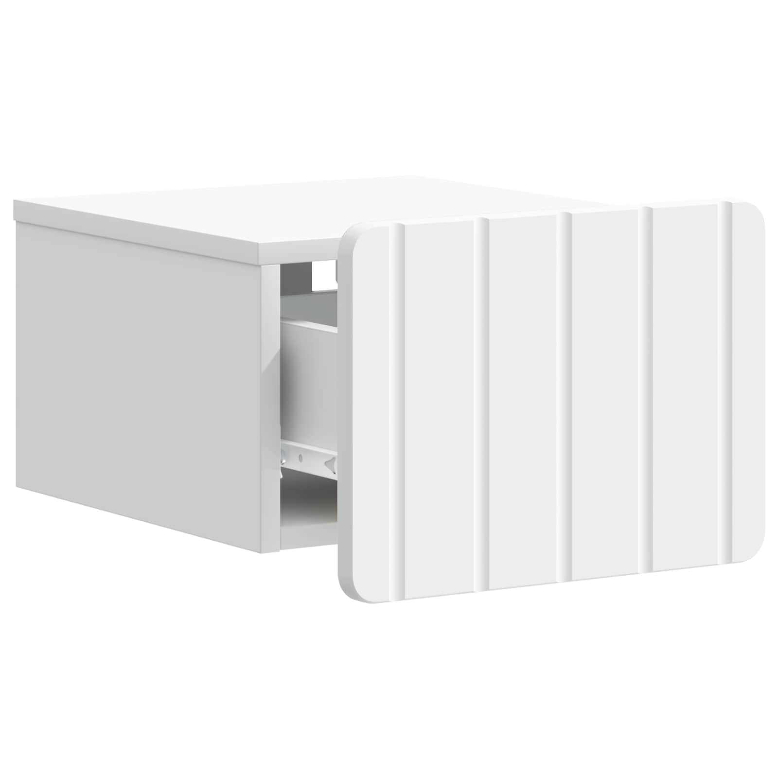 Gabinete de canto montado na parede branco 33 x 34,5 x 24 cm