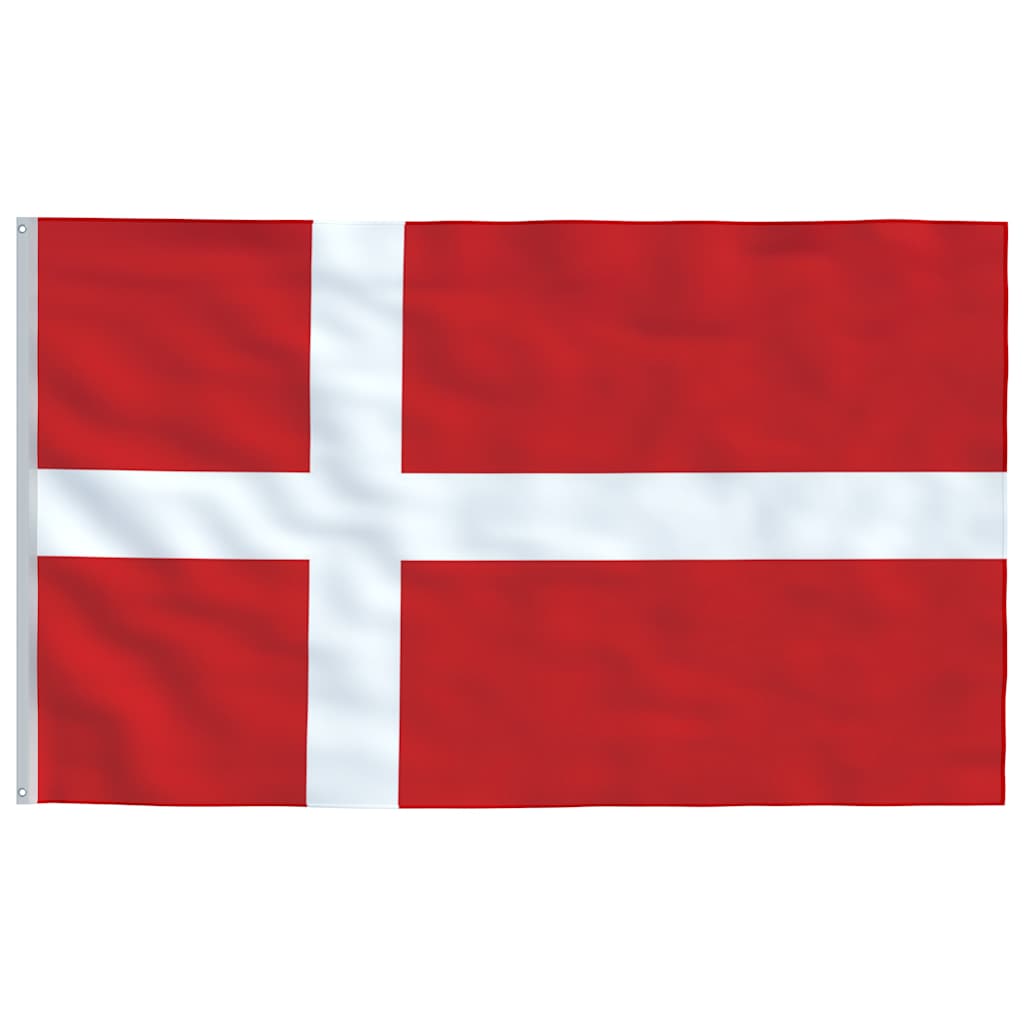 Bandeira da dinamarca e mastro 6,08 m alumínio