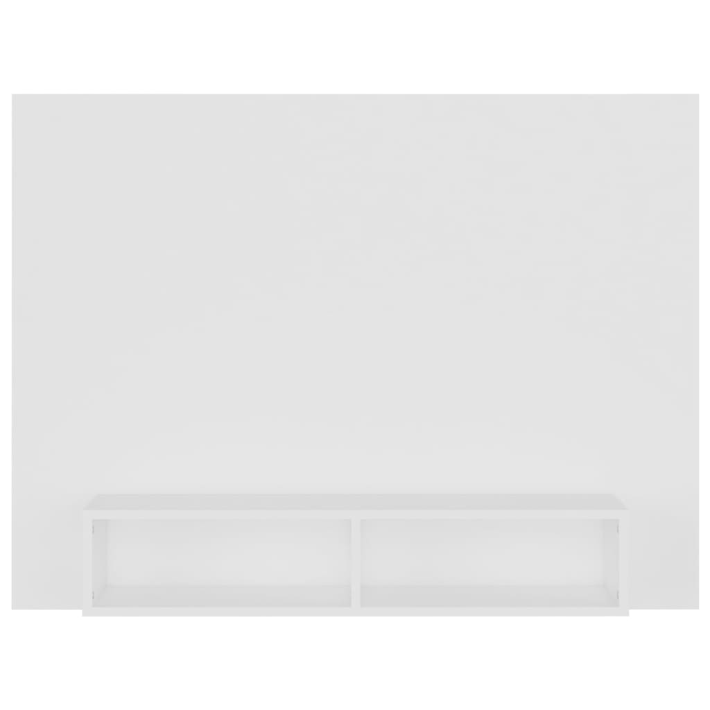 Armário de parede p/ TV 120x23,5x90 cm deriv. madeira branco