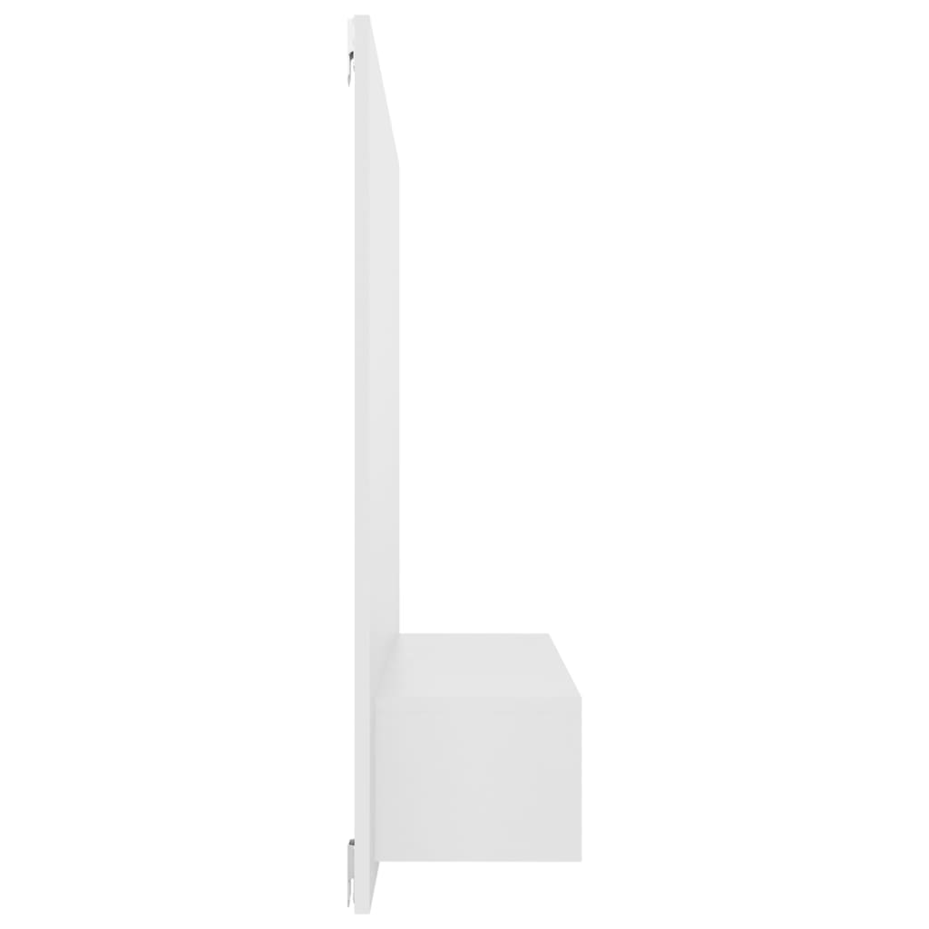 Armário de parede p/ TV 120x23,5x90 cm deriv. madeira branco