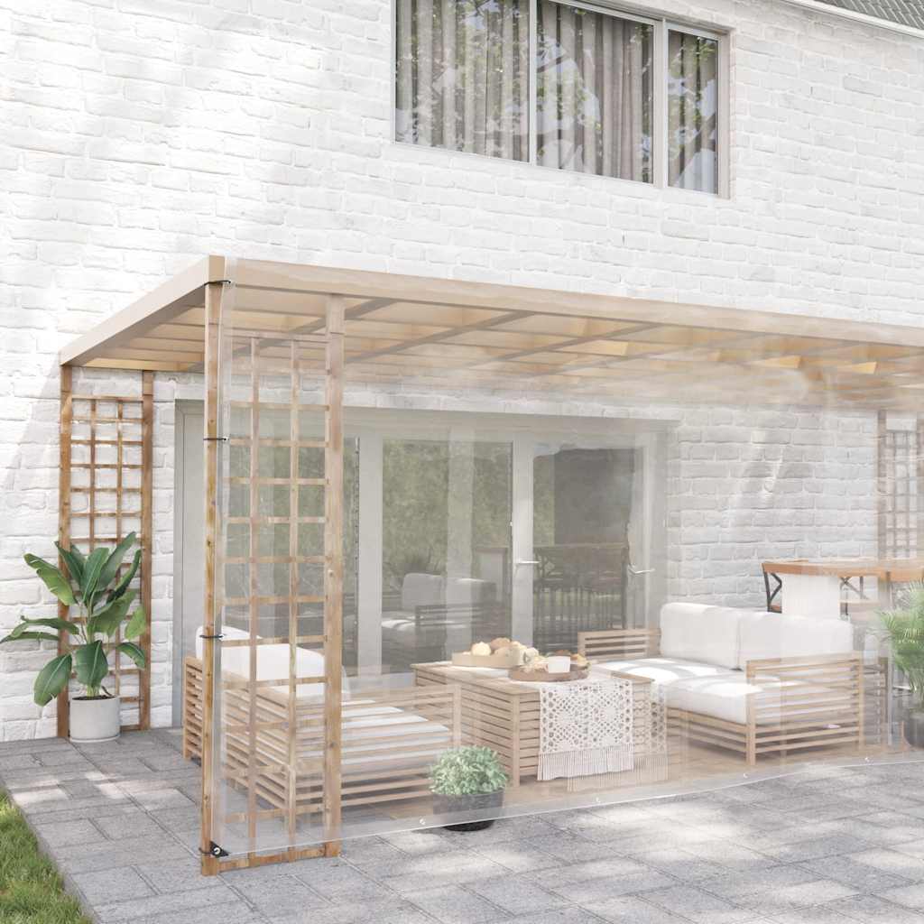 Encerado transparente com ilhós 6x8 m PVC