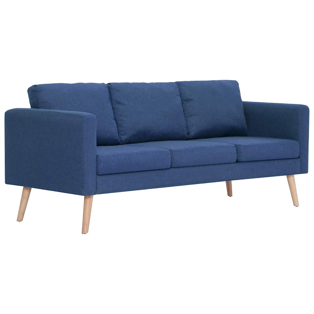 2 Pcs conjunto de sofás tecido azul