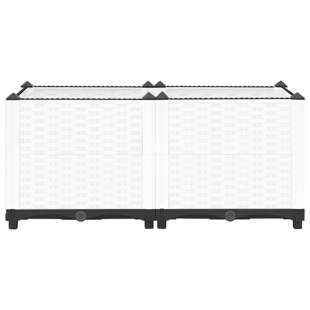 Canteiro elevado 80x40x38 cm polipropileno