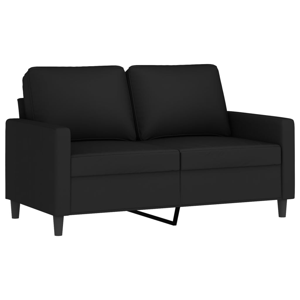 4 Pcs conjunto de sofás com almofadas veludo preto