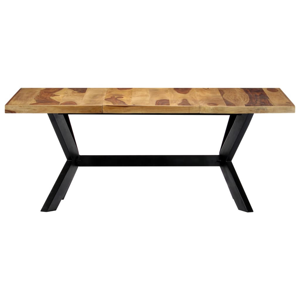 Mesa de jantar 180x90x75 cm madeira de acácia maciça