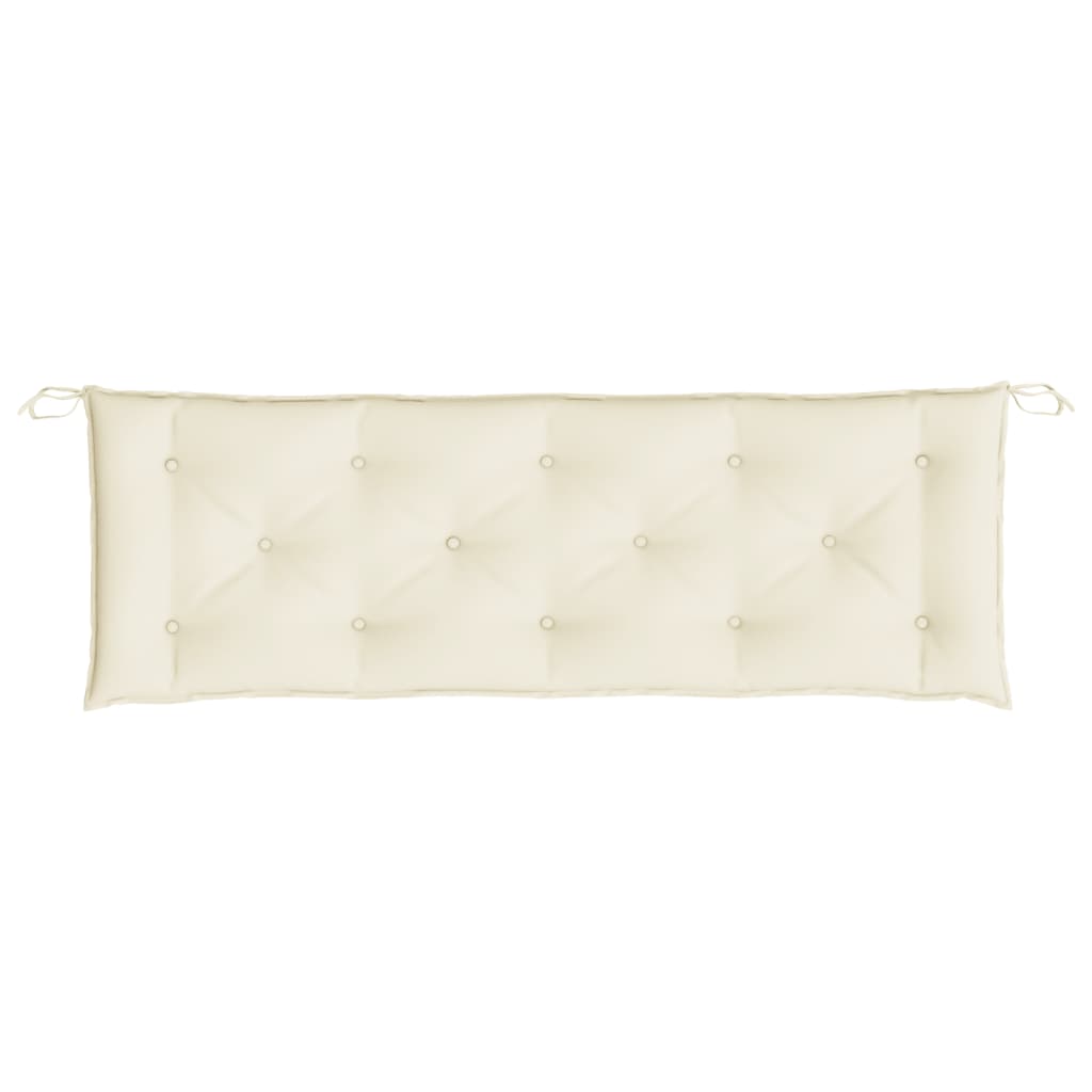 Almofadão p/ banco de jardim tecido oxford branco nata