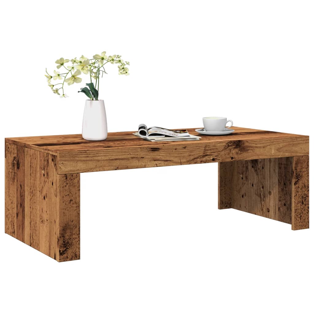 Mesa de centro 102x50x35 cm derivados de madeira madeira velha