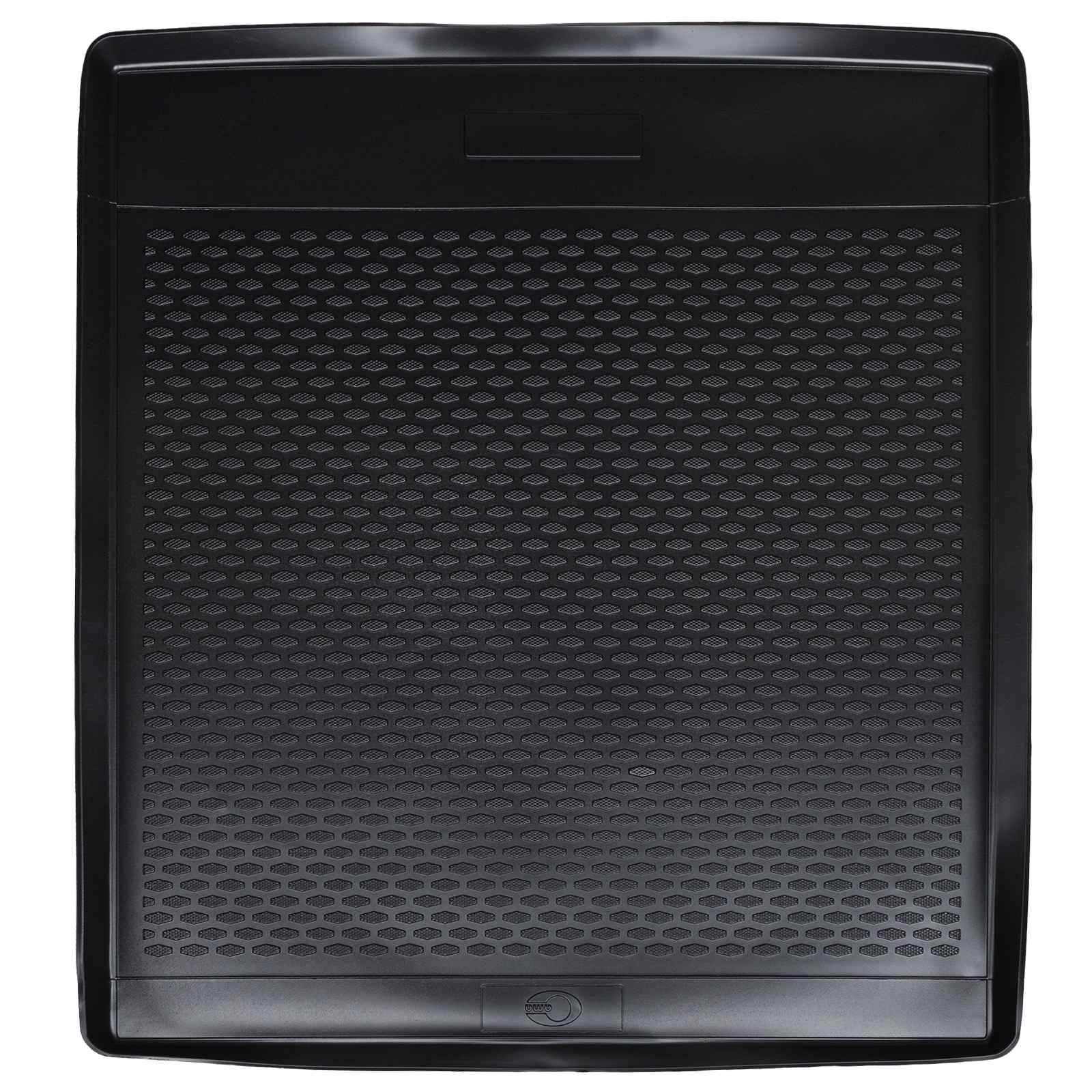 Tapete de porta-malas preto borracha