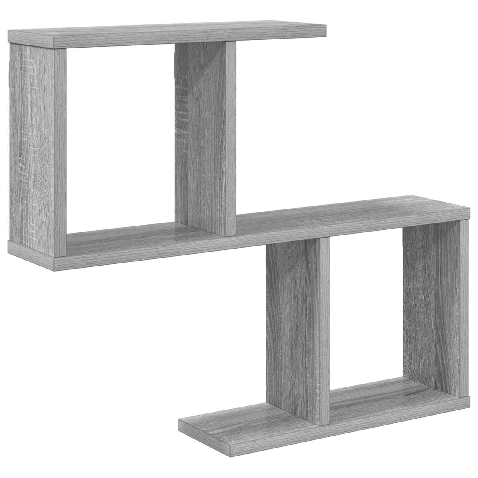 Prateleira de parede sonoma cinzento 60 x 12 x 50,5 cm