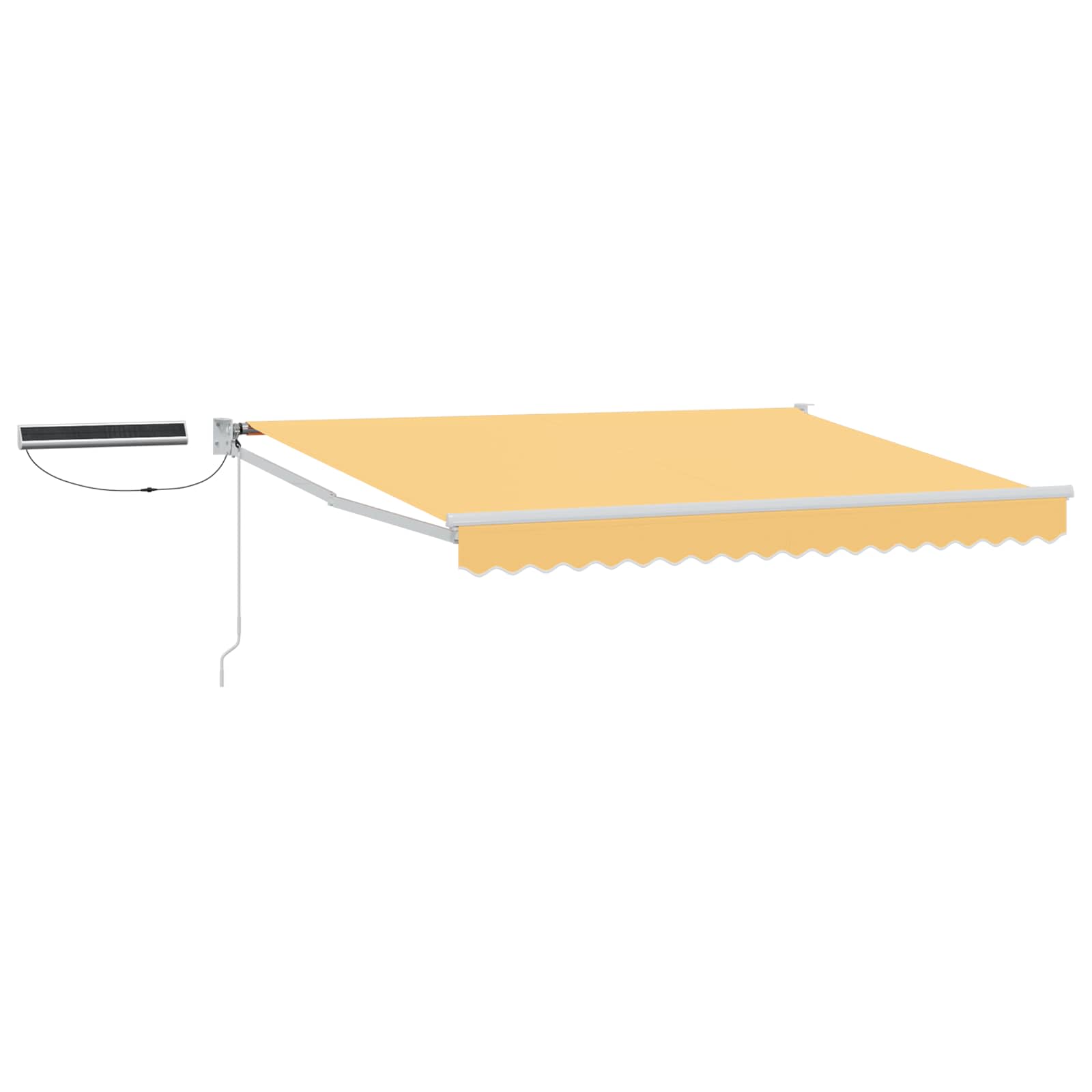 Toldo retrátil elétrico areia 100% poliéster e alumínio