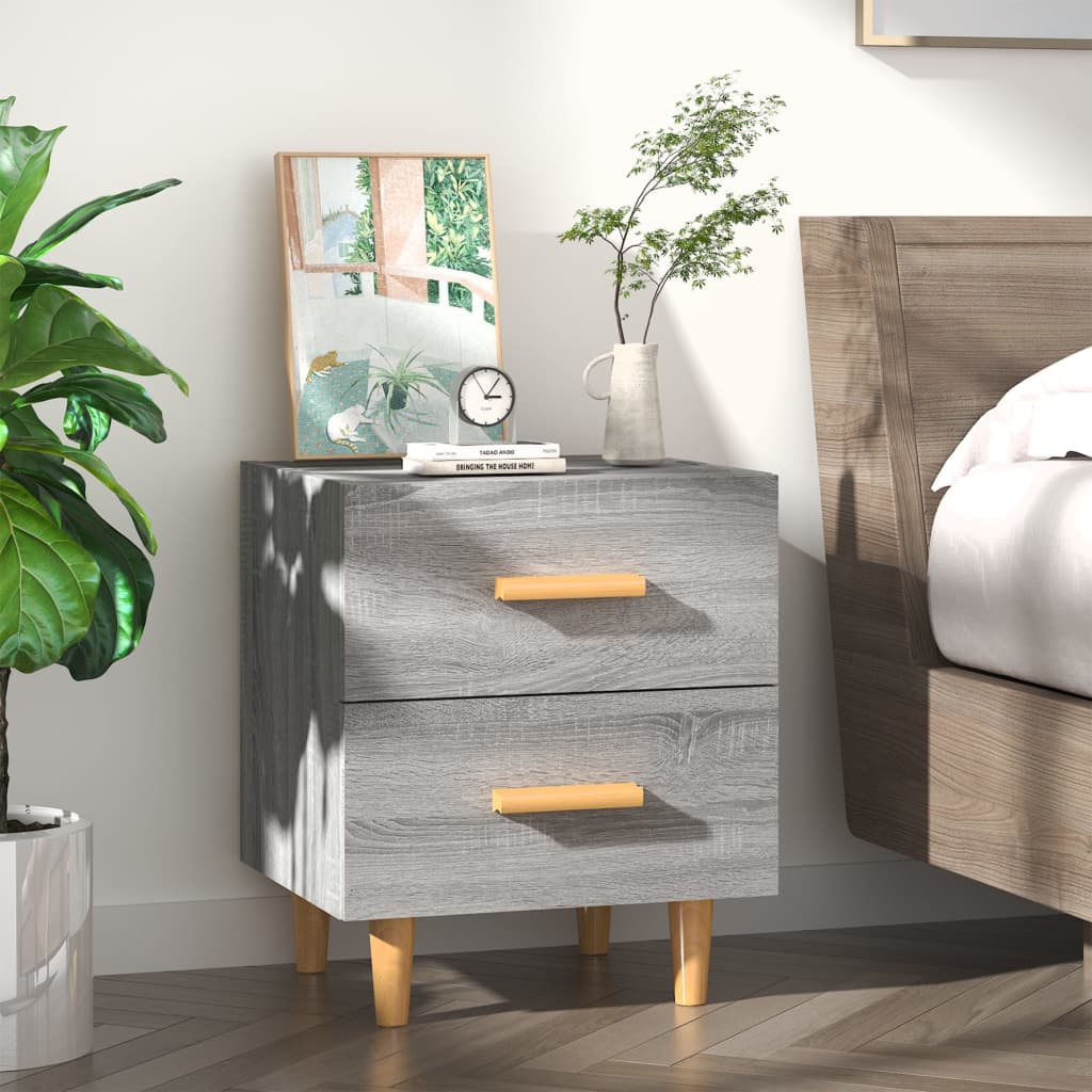 Mesa de cabeceira 40x35x47,5 cm sonoma cinzento