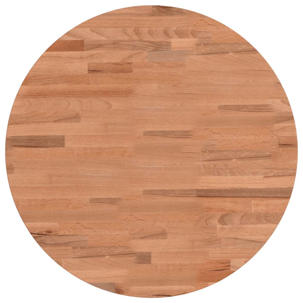 Tampo de mesa redondo ø50x4 cm madeira de faia maciça