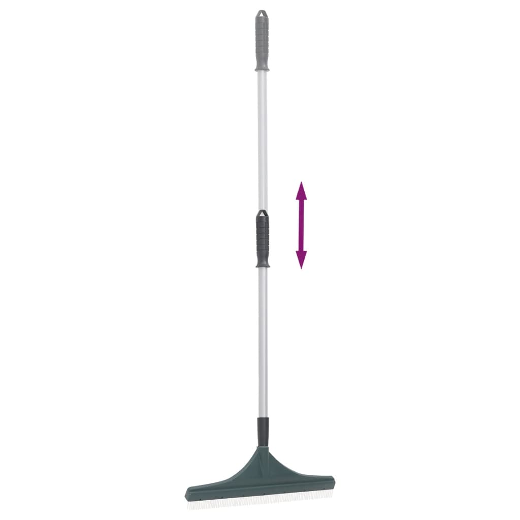 Ancinho para relva artificial 131 cm PP verde-escuro