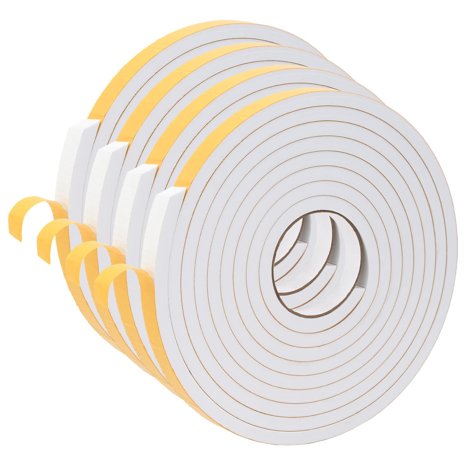 Fita de espuma autoadesiva 4 unid. branco 20mm x 5m espuma cr