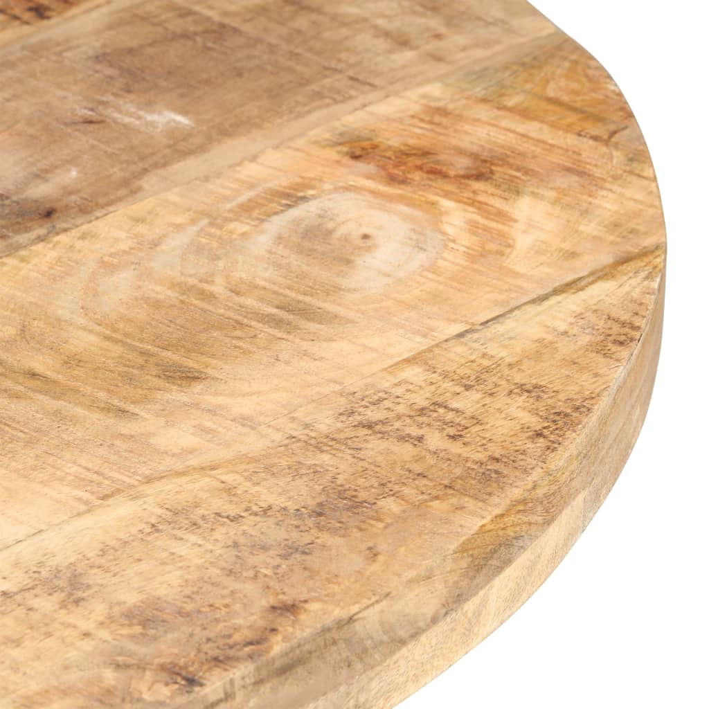 Mesa de jantar 80 cm madeira de mangueira áspera