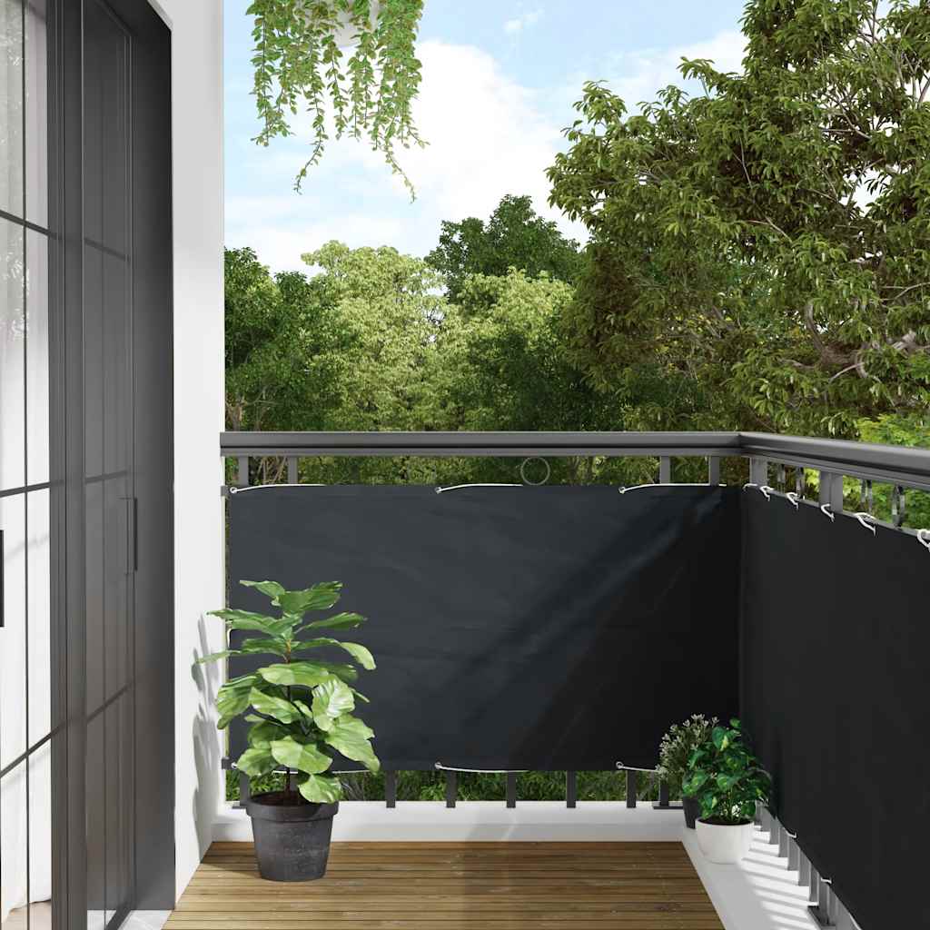Tela de varanda 75x300 cm tecido oxford antracite