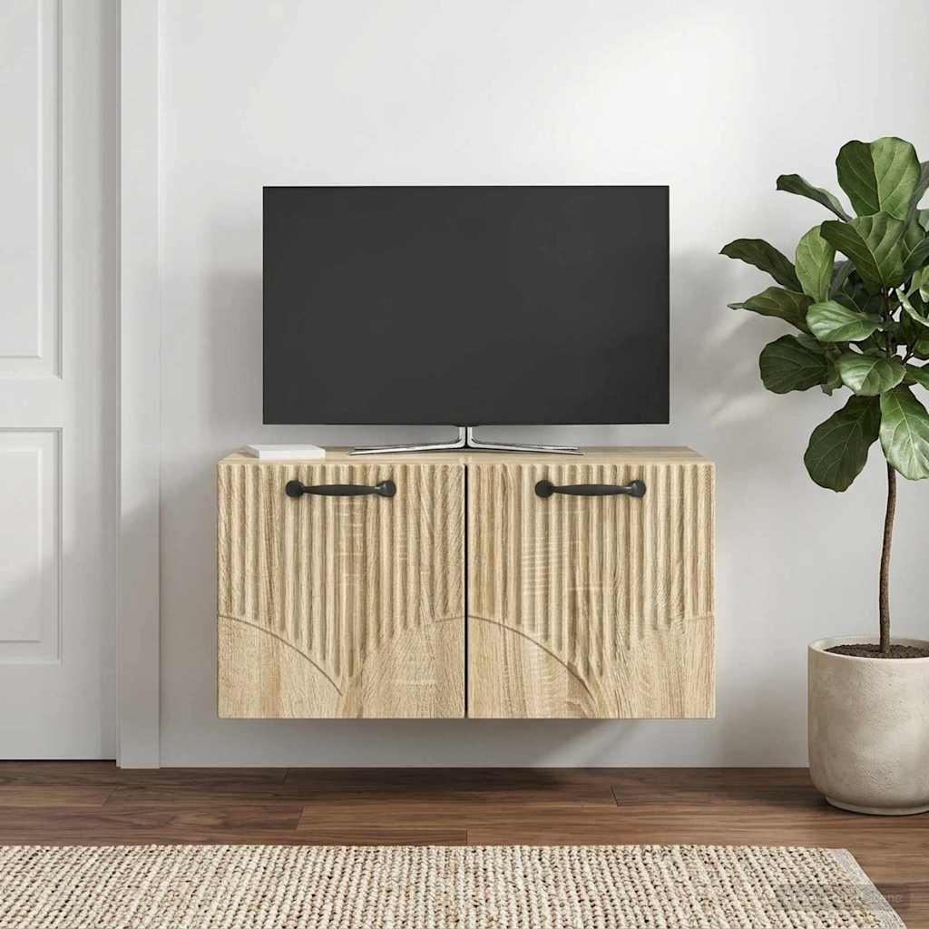 Gabinete de TV de parede carvalho sonoma 59,5 x 31 x 30 cm