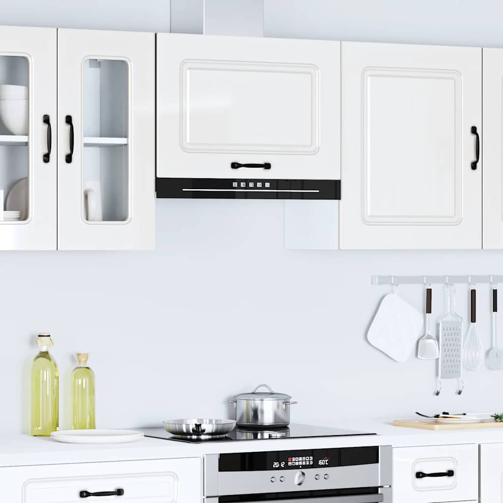 Armário de parede de cozinha kalmar branco alto brilho