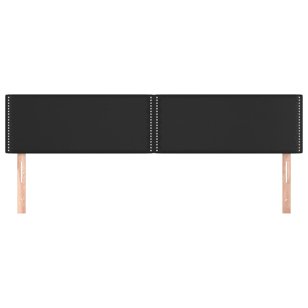 Cabeceiras preto 180x5x78/88 cm couro artificial